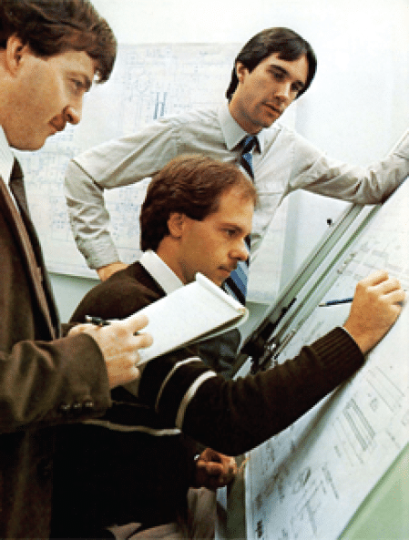 Drafting at Zeton Inc. Circa 1993